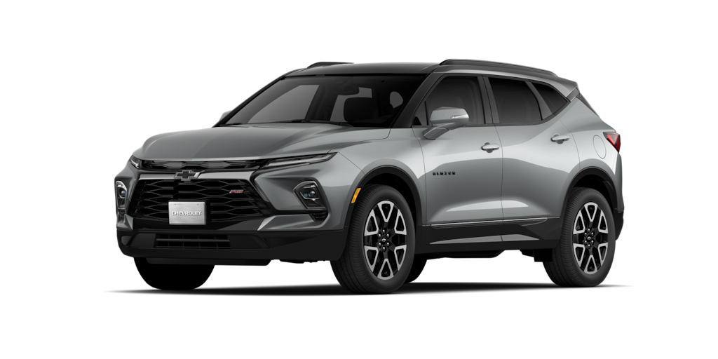 Chevrolet Blazer 2025, camioneta mediana en color gris tiburón